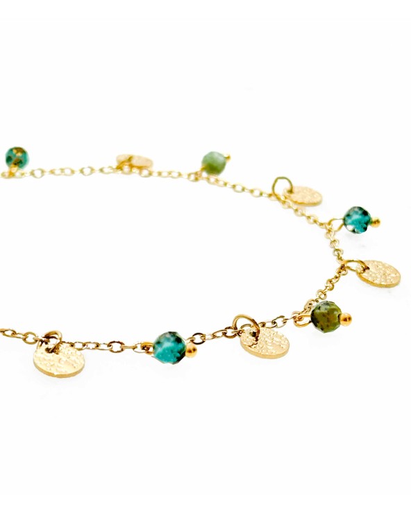 Bracelet de chevilles - acier inoxydable - bijoux femme tendance -Paloma Bijoux